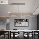 Contemporary Led Geometric Chandeliers - Elegant Lighting For Living Dining Bedroom Kitchen And Bar