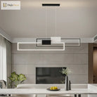 Contemporary Led Geometric Chandeliers - Elegant Lighting For Living Dining Bedroom Kitchen And Bar