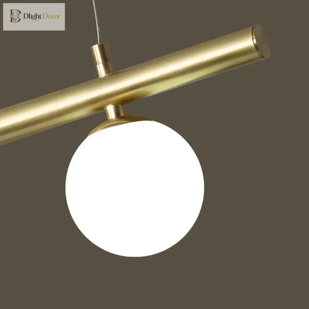 Contemporary Glass Ball Led Chandelier - Postmodern Design For Restaurant Bar And Living Room Decor