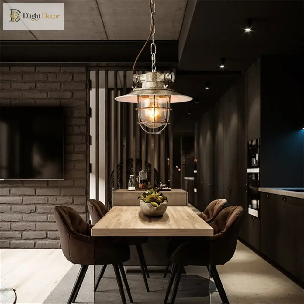 Industrial Led Pendant Light - Vintage Charm For Dining Bar And Loft Spaces Lights