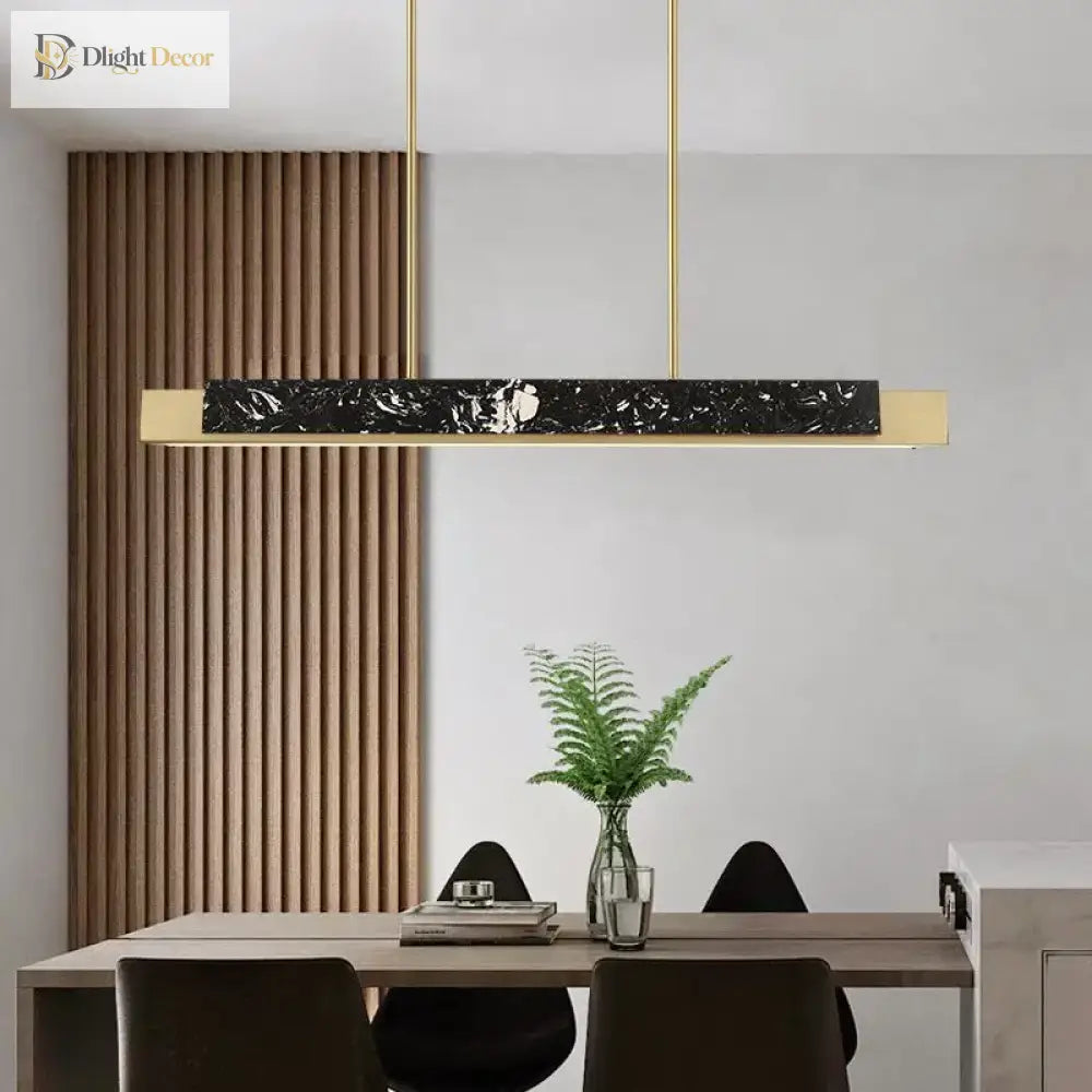Luxury Marble Chandelier - Modern Led Pendant Lamp For Indoor Lighting And Minimalist Elegance