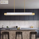 Luxury Marble Chandelier - Modern Led Pendant Lamp For Indoor Lighting And Minimalist Elegance