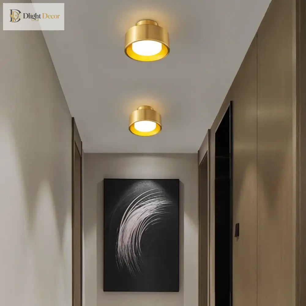 Modern Round Flush Mounted Led Ceiling Lamp - Minimalist Lighting For Bedroom Bathroom And Kitchen