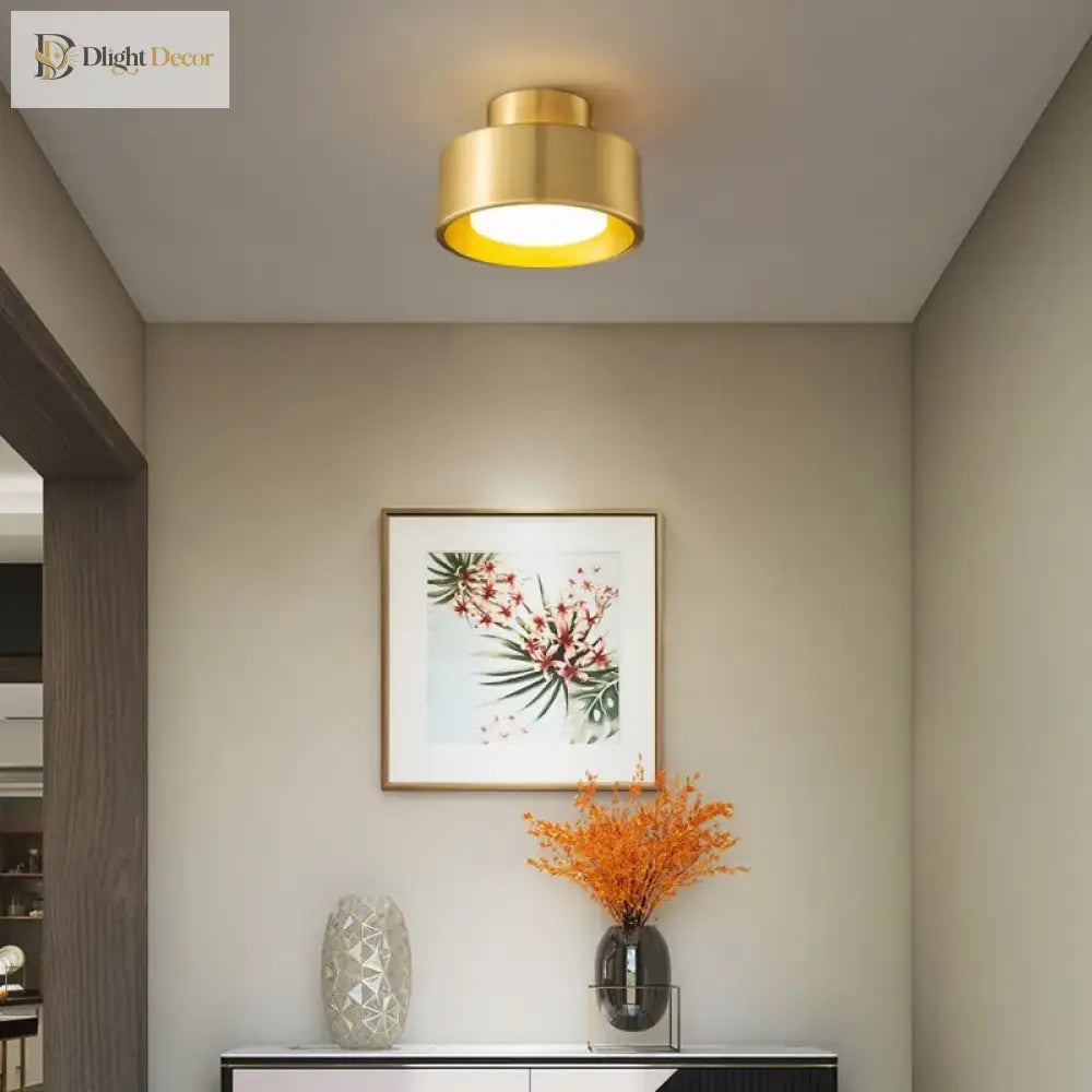 Modern Round Flush Mounted Led Ceiling Lamp - Minimalist Lighting For Bedroom Bathroom And Kitchen