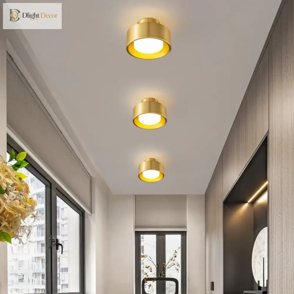 Modern Round Flush Mounted Led Ceiling Lamp - Minimalist Lighting For Bedroom Bathroom And Kitchen