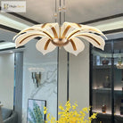 Modern Led Night Primrose Petals Ceiling Chandelier - Minimalist Elegance For Living Dining And