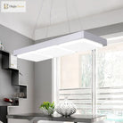 Anaïs’s Minimalist Led Pendant Light - Sleek Acrylic Rectangle For Office And Dining Lights