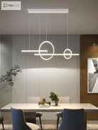 Contemporary Led Restaurant Chandelier - Minimalist Elegance For Living And Dining Spaces With