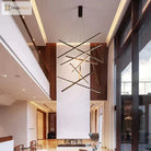 Modern Black LED Staircase Chandelier – product view 5