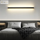 Modern Black Led Wall Lamp - Perfect For Dining Room Living Decoration Long Strip Lights Staircase
