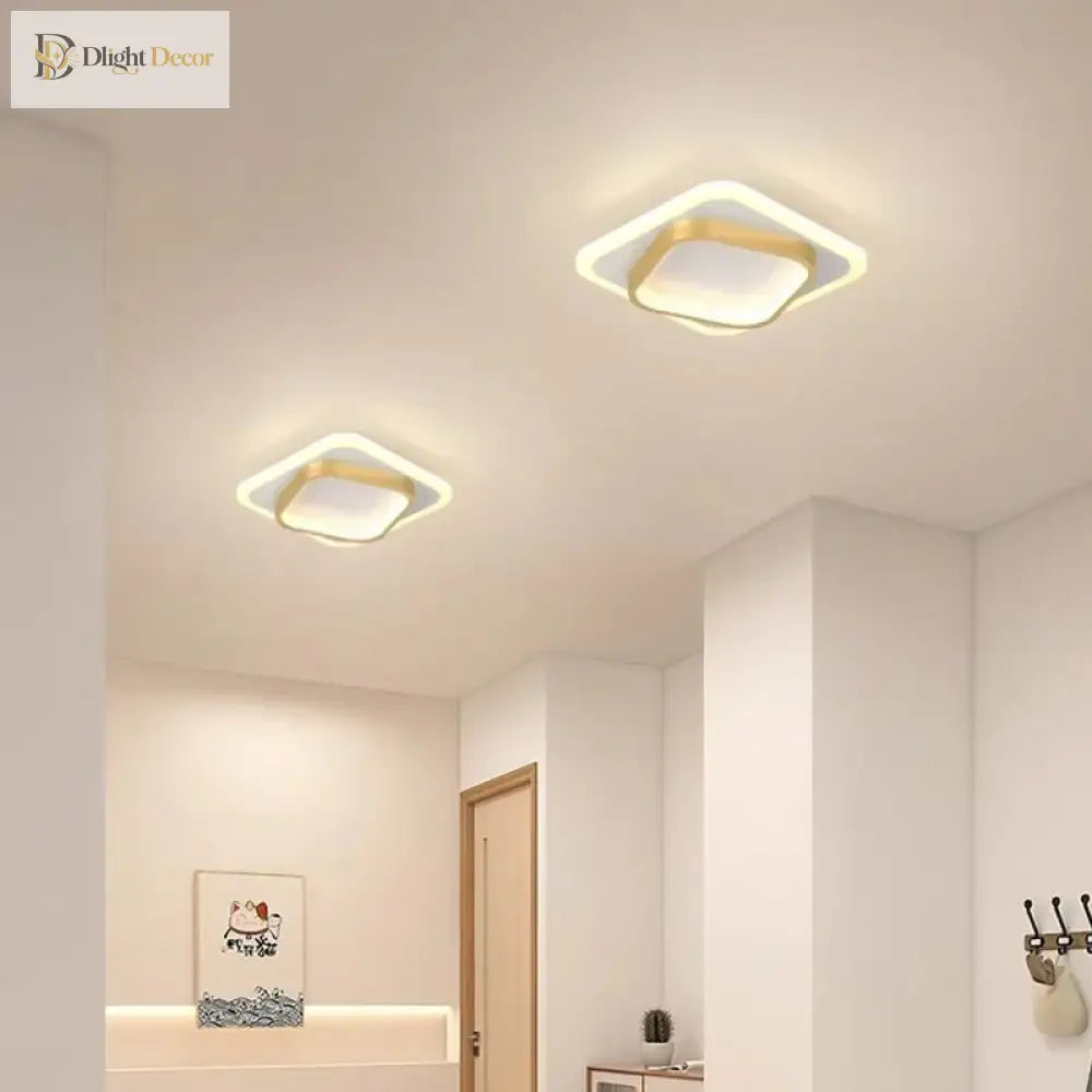 Modern Led Surface Mount Ceiling Light - Versatile Lighting Fixture For Cloakroom Bedroom Hallway