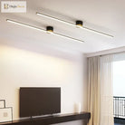 Modern Led Simple Long Strip Ceiling Light - Indoor Lighting Fixture For Bedroom Hall Balcony Aisle