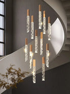 Led Modern Staircase Chandelier - Creative Lighting For Duplex Loft And Villas Pendant Lights