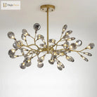 Modern Led Firefly Chandelier - Contemporary Ceiling Pendant Lamp For Living Room Bedroom Kitchen