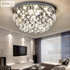 Modern Led Crystal Ball Rectangle Ceiling Lights - Contemporary Elegance For Living Rooms And