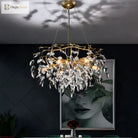 Modern Led Leaf Crystal Ceiling Chandeliers - Elegance For Living Dining And Bedrooms Chandelier