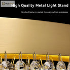 Modern Led Crystal Chandelier - Elegant Lighting Fixture For Living Room Dining Kitchen And Home