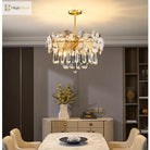 Modern Light Luxury Led Lotus Flower Crystal Ceiling Chandelier - Elegance For Living Rooms