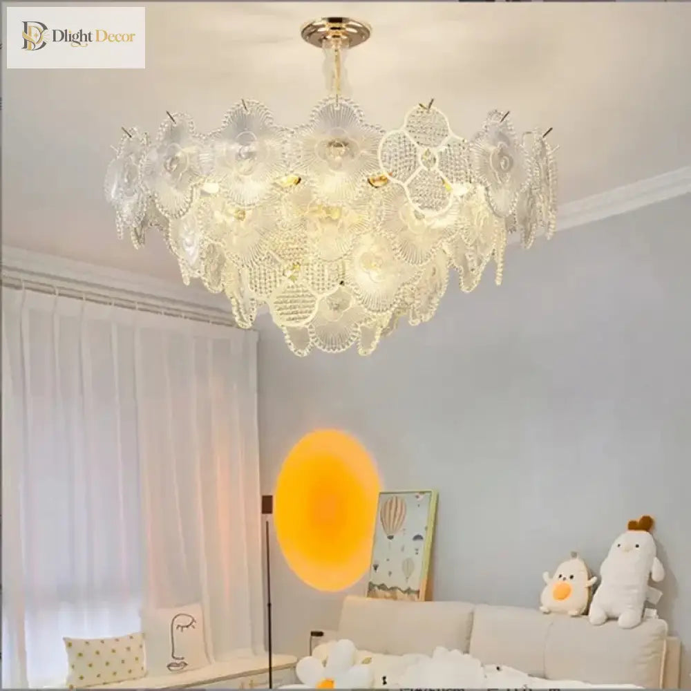 Modern Led Light Luxury Chandelier - Ideal For Villa Living Rooms Bedrooms And Dining Spaces French