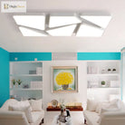 Modern Led Flush Mount: Square/Rectangular Options For Home Or Office