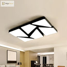 Modern Led Flush Mount: Square/Rectangular Options For Home Or Office