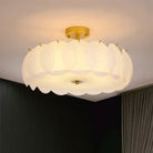 Modern Light Luxury Round Glass Ceiling Chandelier - Ideal For Living Room Decoration Bedroom Study