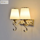 Modern Led Wall Lamp With Glass Lampshade - Stylish Sconces For Hotel Bedroom Living Room Stairs