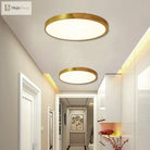 Modern Ultra - Thin Led Ceiling Lamp - Elegant Gold Surface Installation Ceiling Light