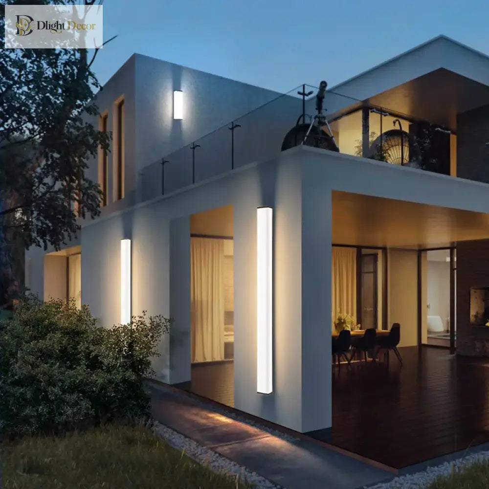Modern IP65 Linear Outdoor LED Wall Light – product view 2