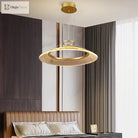 Modern Led Screw Ceiling Chandeliers - Luxury Ring Pendant Lights For High - End Living And Dining