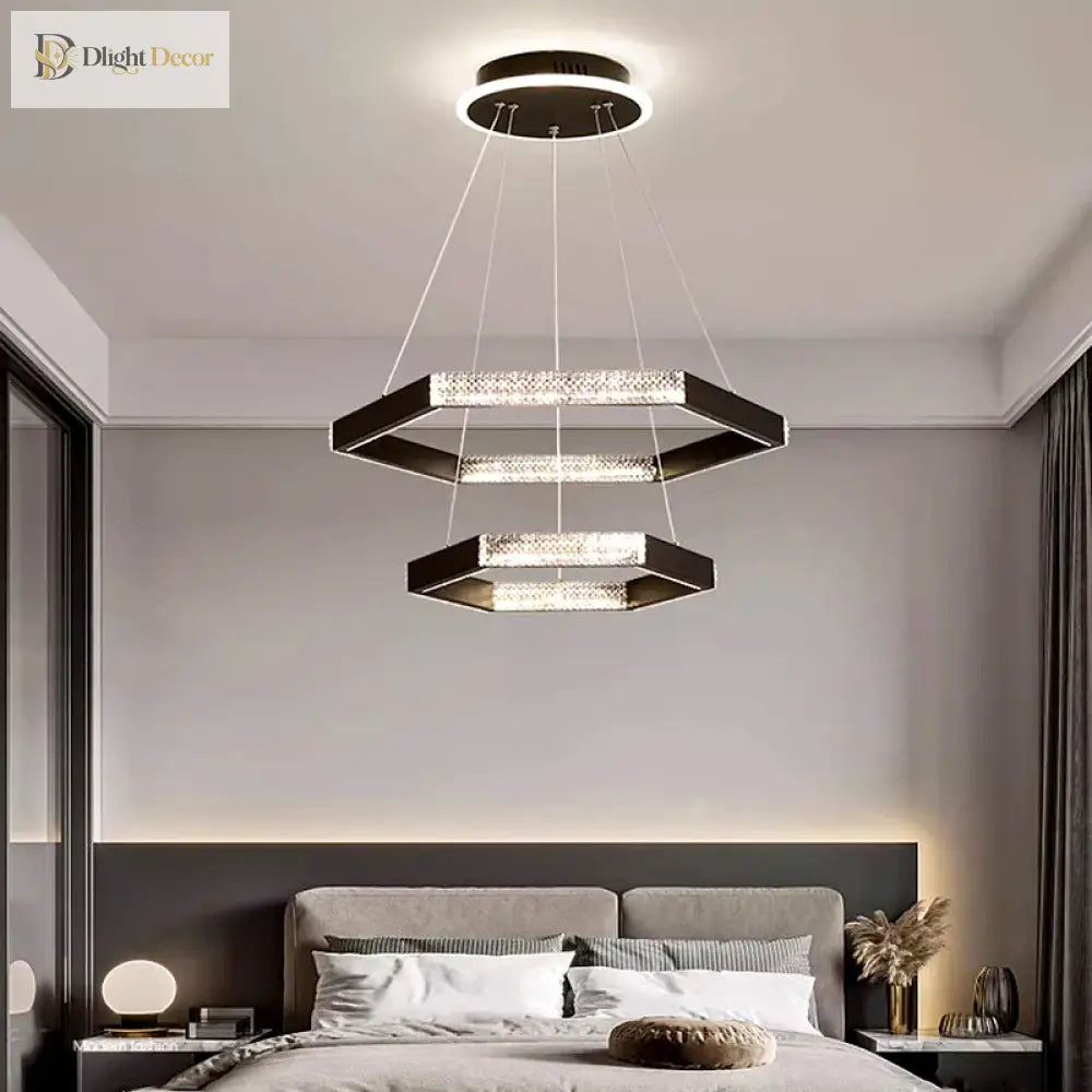 Led Chandeliers For Modern Dining Rooms - Stylish Indoor Lighting With Ceiling Lamp Pendant Lights