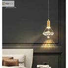 Modern Crystal Led Pendant Lights - Elegant Hanging Chandeliers For Living Rooms Dining Areas