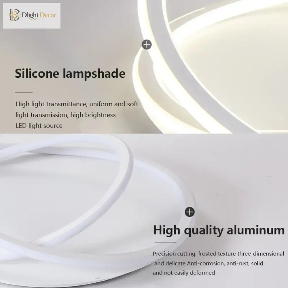 Modern Led Ceiling Lamp - Ideal For Living Dining Room Bedroom Study Restaurant Balcony Elegant