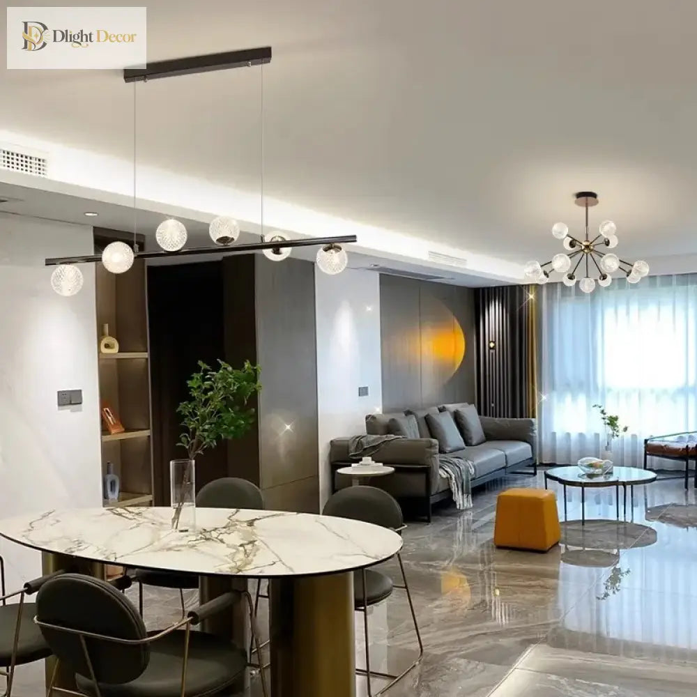 Modern Led Pendant Lights For Dining Room - Stylish Ceiling Hanging Lamps Indoor Lighting