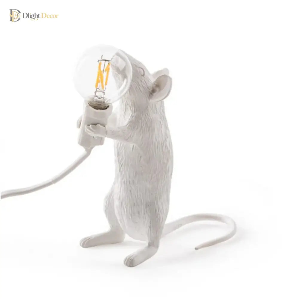 Modern Led Animal Table Lights - Whimsical Rat Cat Squirrel And Mouse Night Lamps Lamp