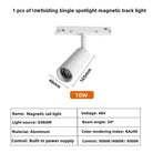 Modern Magnetic Track Lights - Embedded LED Spotlight Downlight 1 pcs 10W Spotlight / Warm light 3000K ceiling light