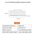 Modern Magnetic Track Lights - Embedded LED Spotlight Downlight 1 pcs 12W Spotlight / Warm light 3000K ceiling light
