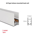 Modern Magnetic Track Lights - Embedded LED Spotlight Downlight 1 pcs Track 2 / Warm light 3000K ceiling light