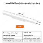 Modern Magnetic Track Lights - Embedded LED Spotlight Downlight 1 pcs 30W Floodlight / Warm light 3000K ceiling light