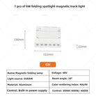 Modern Magnetic Track Lights - Embedded LED Spotlight Downlight 1 pcs 6W Spotlight / Warm light 3000K ceiling light