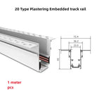 Modern Magnetic Track Lights - Embedded LED Spotlight Downlight 1 pcs Track / White light 4000K ceiling light