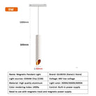 Modern Magnetic Track Lights - Embedded LED Spotlight Downlight 1pc 9W Pendant Lamp 1 / White light 4000K ceiling light
