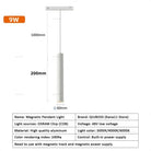 Modern Magnetic Track Lights - Embedded LED Spotlight Downlight 1pc 9W Pendant Lamp / Cold light 6000K ceiling light