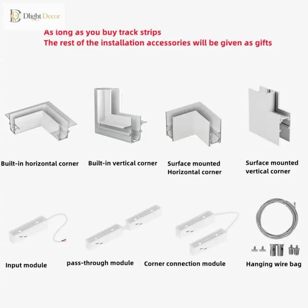 Modern Magnetic Track Lights - Embedded LED Spotlight Downlight ceiling light