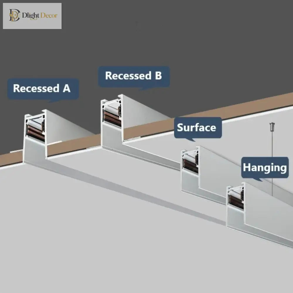 Modern Magnetic Track Lights - Embedded LED Spotlight Downlight ceiling light