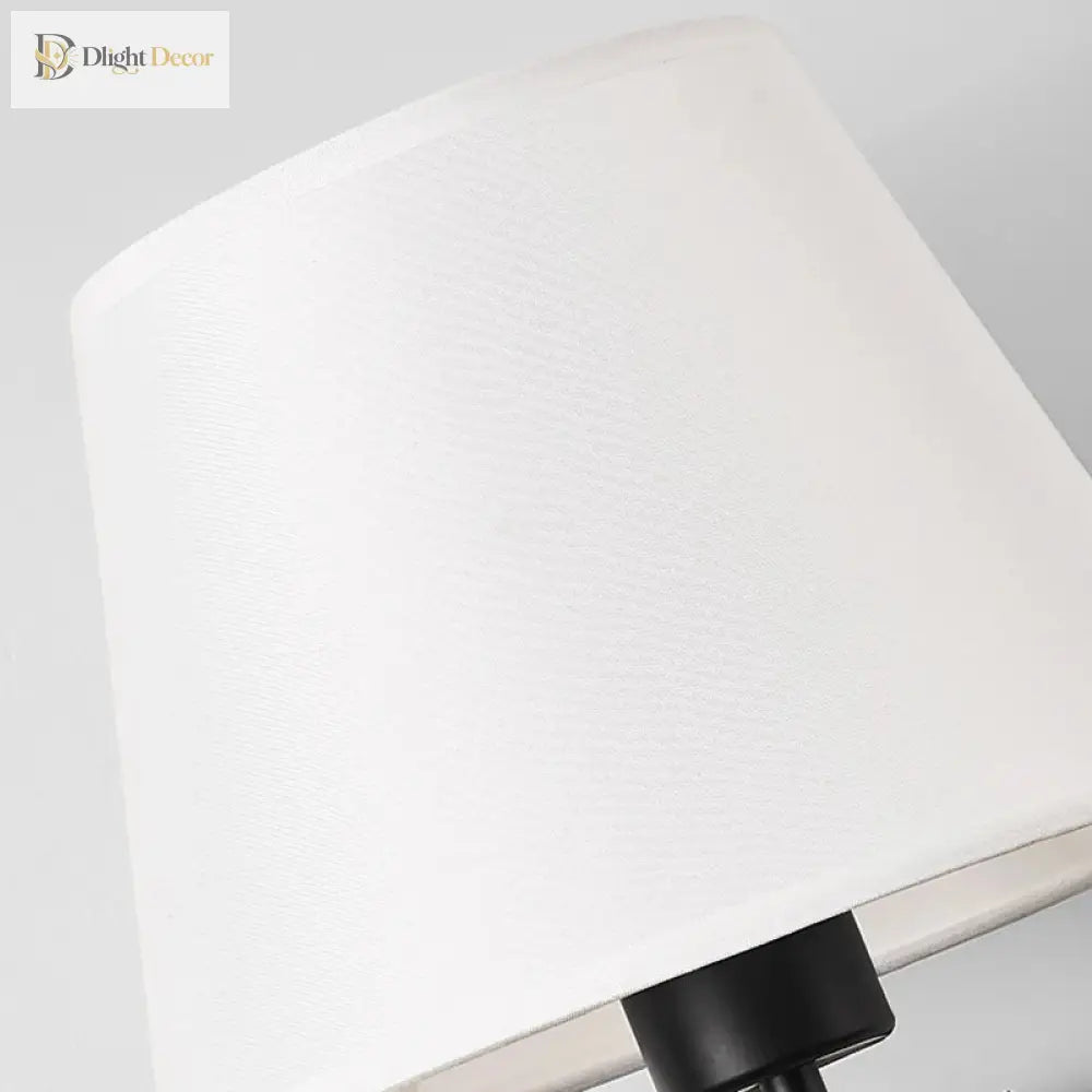 Modern Simple Bedroom Fabric Wall Lamp - Led Light For Corridor Aisle Study Bedside Fixtures Sconce