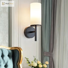 Modern Simple Bedroom Fabric Wall Lamp - Led Light For Corridor Aisle Study Bedside Fixtures Sconce