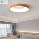 Modern Led Wood Grain Ceiling Lamp - Stylish Room Decoration For Every Space Ceiling Light