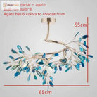 Nordic Colorful Agate Led Ceiling Chandeliers - Illuminate Your Living Dining And Bedroom With