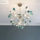 Nordic Colorful Agate Led Ceiling Chandeliers - Illuminate Your Living Dining And Bedroom With